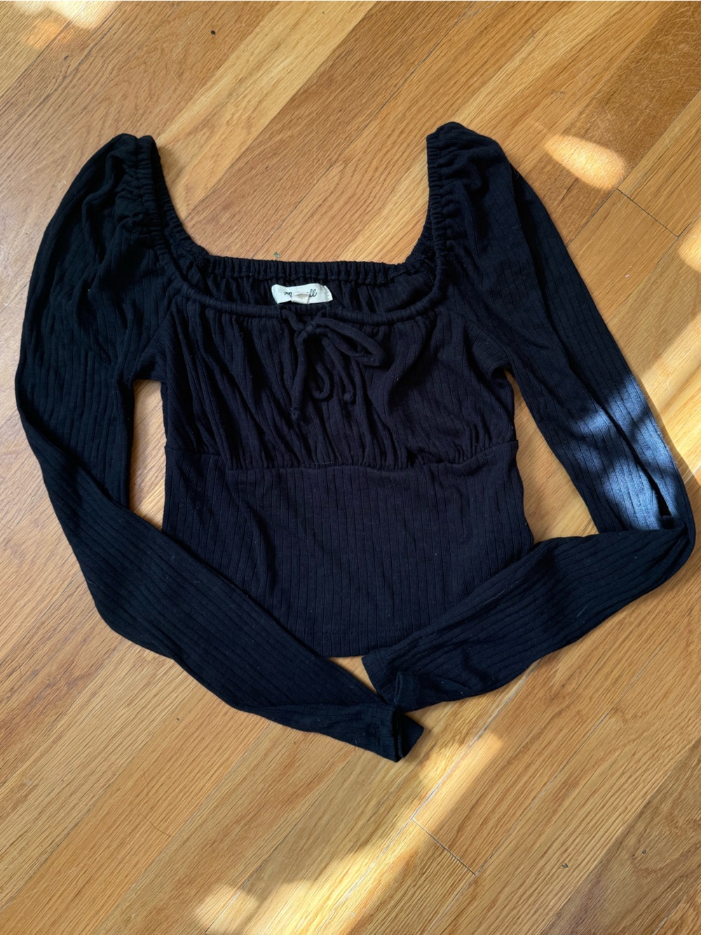 Black Madewell Milkmaid long sleeve Size Xxs